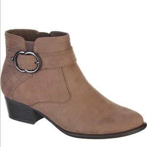 Taupe ankle boots
